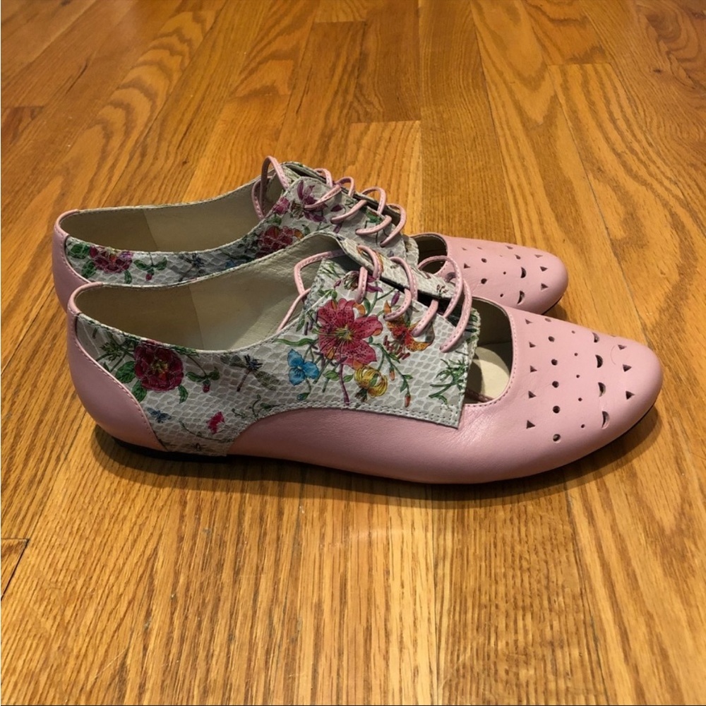 Shoes of Prey Floral Oxfords - 39.5 extra wide!